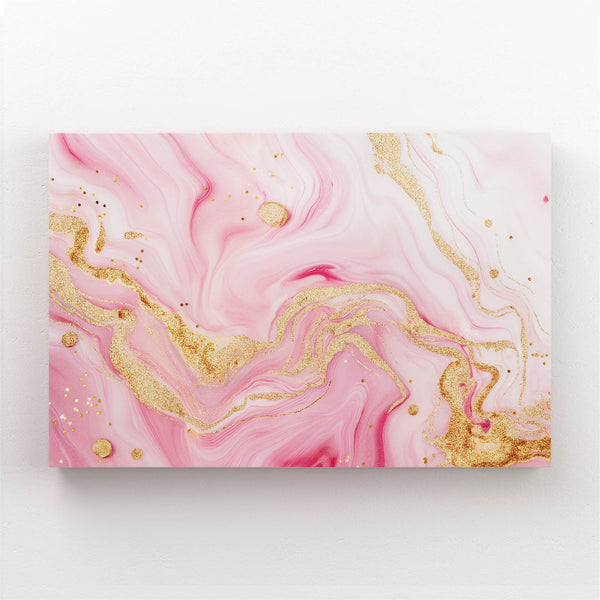 Marbre Abstrait Tableau Rose | TableauDecoModerne®