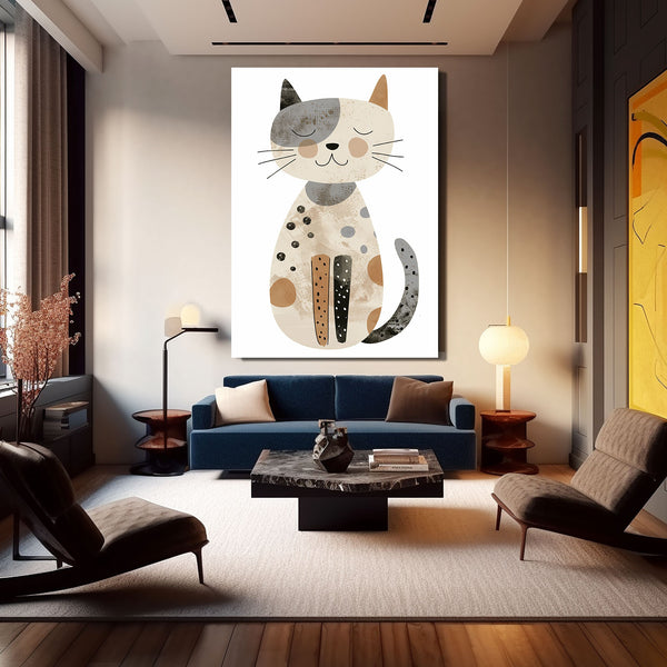 Mignon Tableau Chat | TableauDecoModerne®