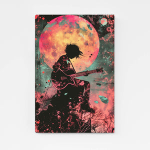 Musique Lunaire Tableau Lune | TableauDecoModerne®