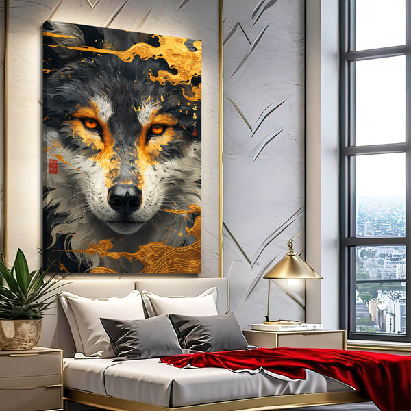 Mystique Tableau Loup | TableauDecoModerne®