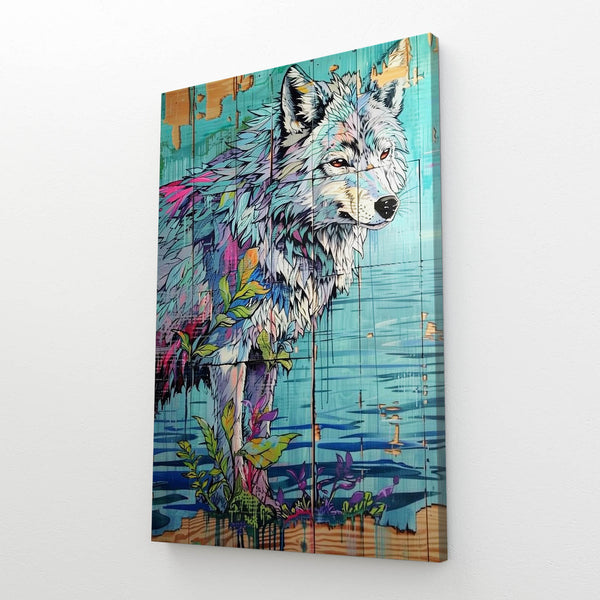 Nature Urbaine Tableau Loup | TableauDecoModerne®