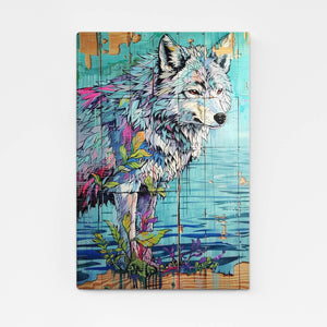 Nature Urbaine Tableau Loup | TableauDecoModerne®