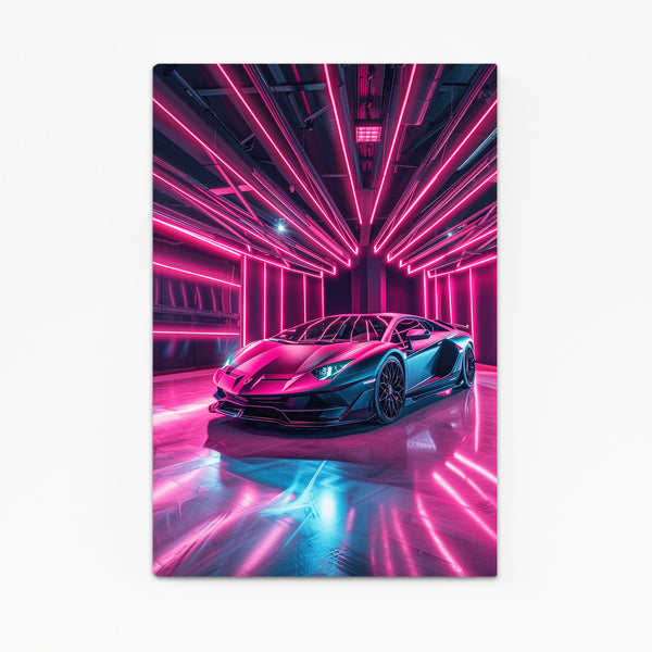 Néon Lambo Tableau Voiture | TableauDecoModerne®