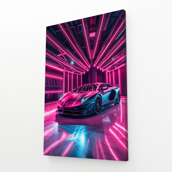 Néon Lambo Tableau Voiture | TableauDecoModerne®