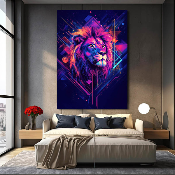 Neon Majesty Tableau Lion