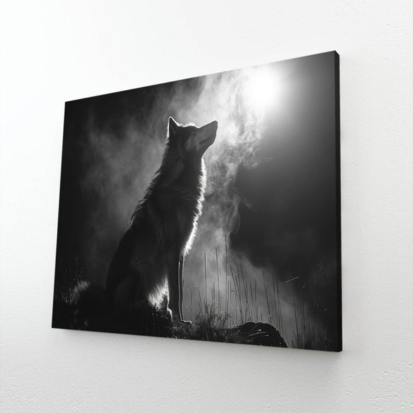 Nocturne Tableau Loup | TableauDecoModerne®