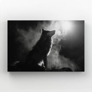 Nocturne Tableau Loup | TableauDecoModerne®