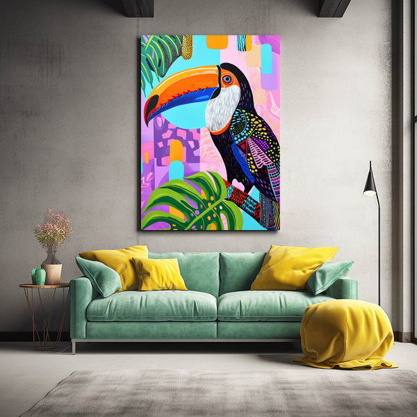 Oiseau Tropical Tableau Scandinave | TableauDecoModerne®