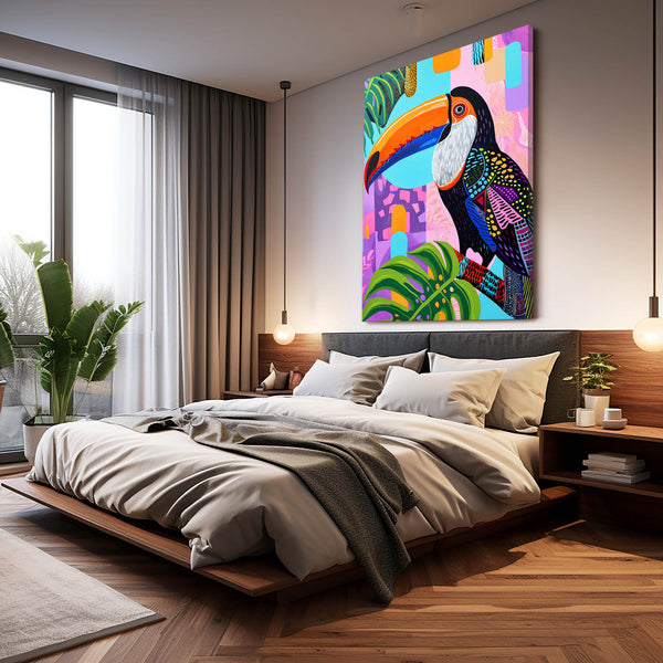 Oiseau Tropical Tableau Scandinave | TableauDecoModerne®