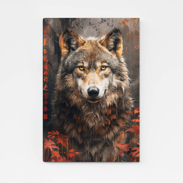 Oriental Tableau Loup | TableauDecoModerne®