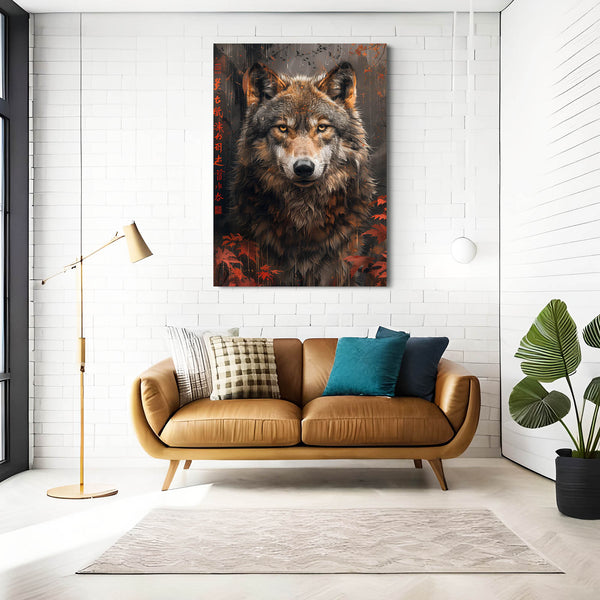 Oriental Tableau Loup | TableauDecoModerne®