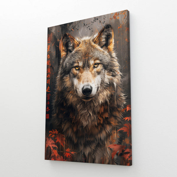 Oriental Tableau Loup | TableauDecoModerne®