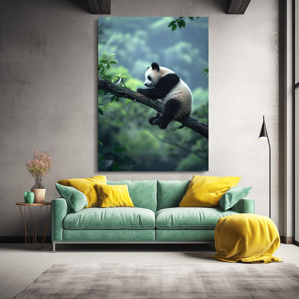 Panda Paisible Tableau Design | TableauDecoModerne®