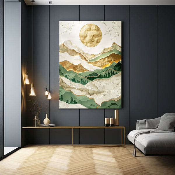 Paysage Abstrait Tableau Scandinave | TableauDecoModerne®