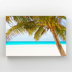 Plage Tropicale Tableau Arbre | TableauDecoModerne®