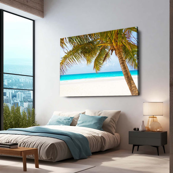 Plage Tropicale Tableau Arbre | TableauDecoModerne®