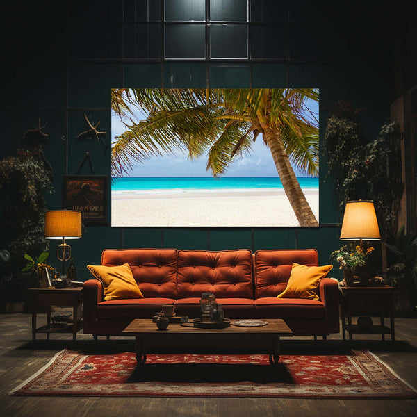 Plage Tropicale Tableau Arbre | TableauDecoModerne®