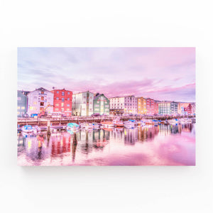 Port Enchanté Tableau Rose | TableauDecoModerne®