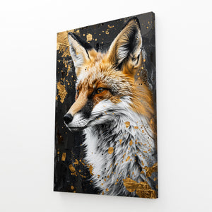 Reflet d'Or Tableau Renard | TableauDecoModerne®