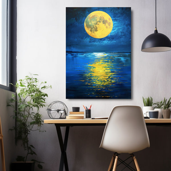 Reflet Lunaire Tableau Lune | TableauDecoModerne®