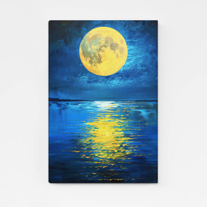 Reflet Lunaire Tableau Lune | TableauDecoModerne®