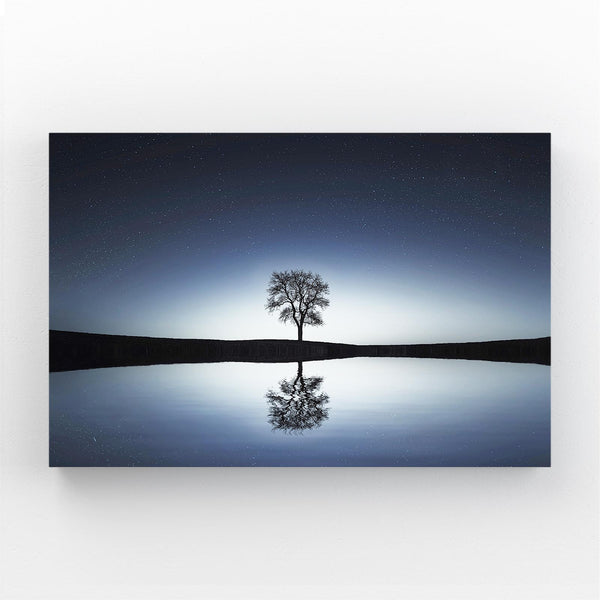 Reflet Nocturne Tableau Arbre | TableauDecoModerne®