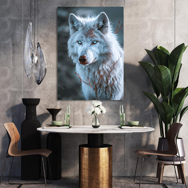 Regard Glacial Tableau Loup | TableauDecoModerne®