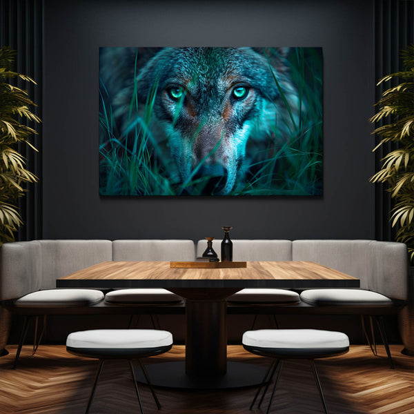 Regard Intense Tableau Loup | TableauDecoModerne®