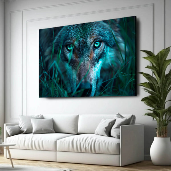 Regard Intense Tableau Loup | TableauDecoModerne®