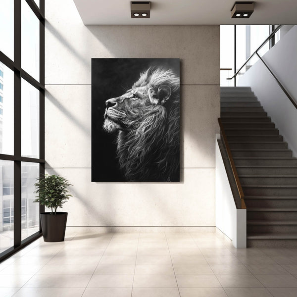 Regard Majestueux Tableau Lion | TableauDecoModerne®