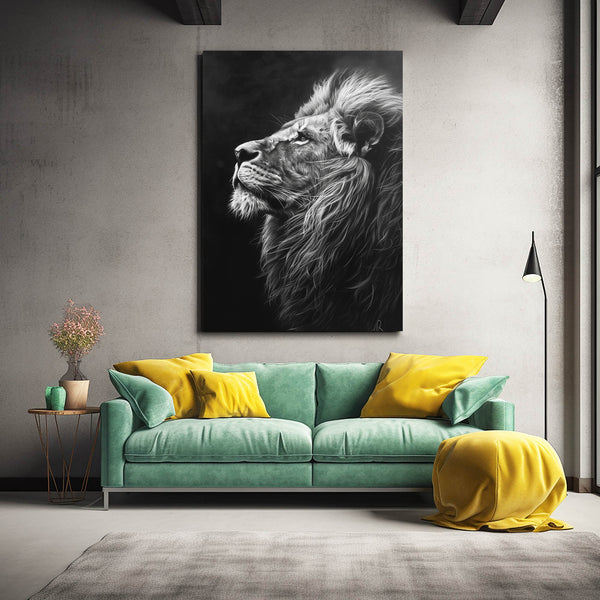 Regard Majestueux Tableau Lion | TableauDecoModerne®