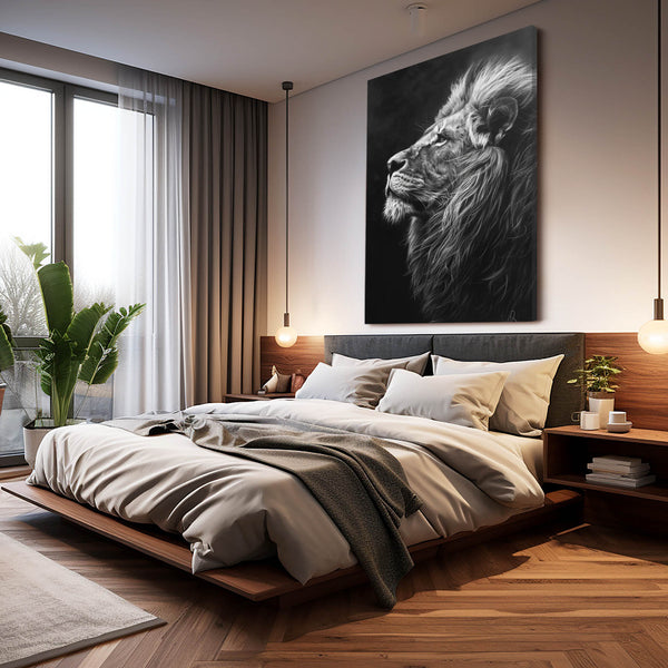 Regard Majestueux Tableau Lion | TableauDecoModerne®