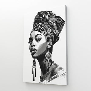 Reine Noire Tableau Africain | TableauDecoModerne®