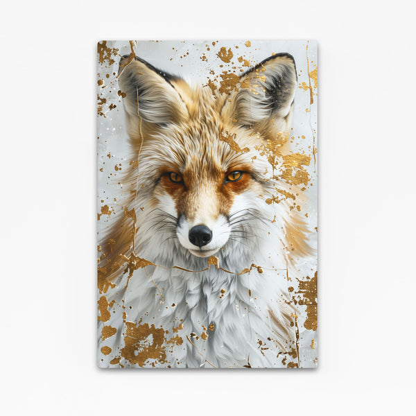 Renard Doré Précieux Tableau Renard | TableauDecoModerne®