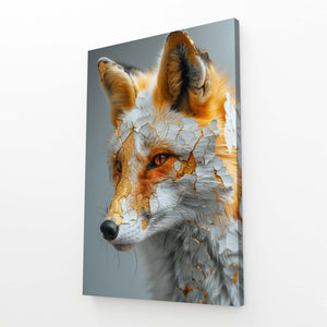 Renard Doré Tableau Renard | TableauDecoModerne®