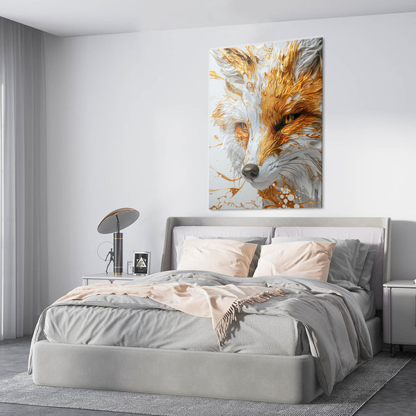 Renard Flamboyant Tableau Renard | TableauDecoModerne®