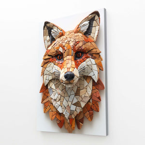 Renard Mosaïque Tableau Renard | TableauDecoModerne®