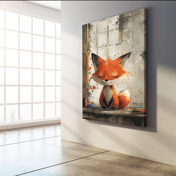 Renard Rêveur Tableau Renard | TableauDecoModerne®