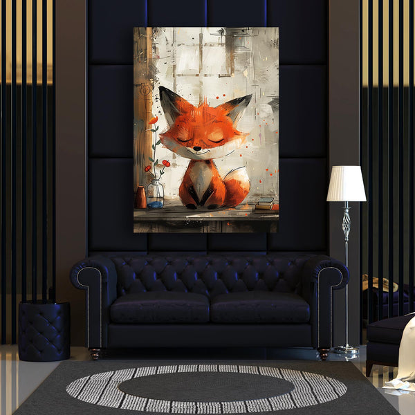 Renard Rêveur Tableau Renard | TableauDecoModerne®