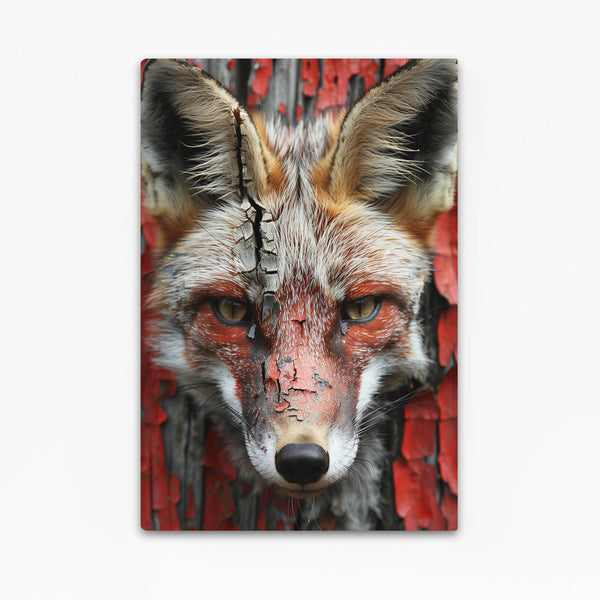 Renard Rouge Éclaté Tableau Renard | TableauDecoModerne®