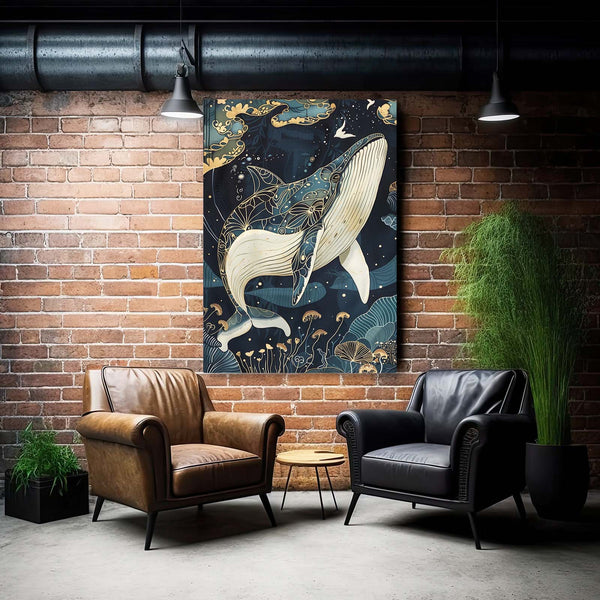 Rêve Aquatique Tableau Baleine | TableauDecoModerne®