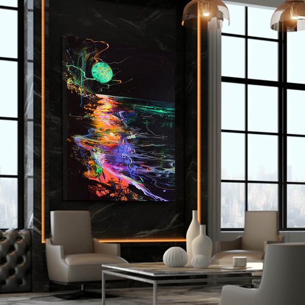 Rêve Electrique Tableau Lune | TableauDecoModerne®