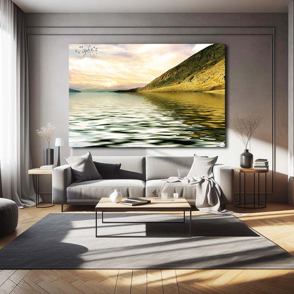 Rivage Doré Tableau Paysage | TableauDecoModerne®