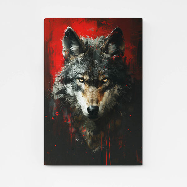 Roi de la Forêt Tableau Loup | TableauDecoModerne®