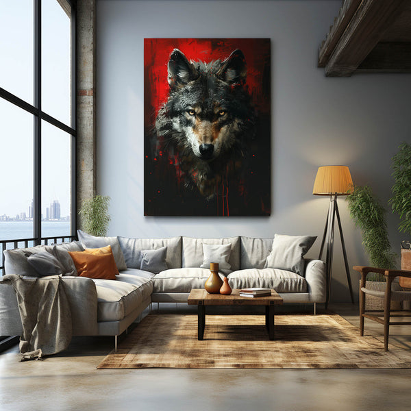 Roi de la Forêt Tableau Loup | TableauDecoModerne®