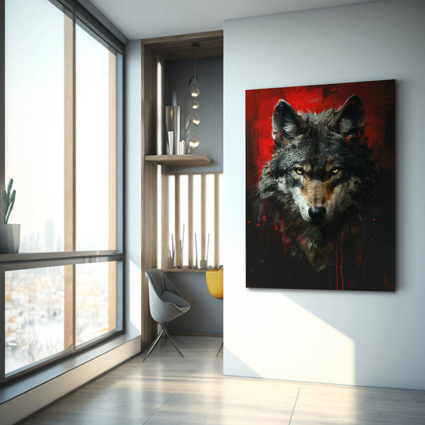 Roi de la Forêt Tableau Loup | TableauDecoModerne®