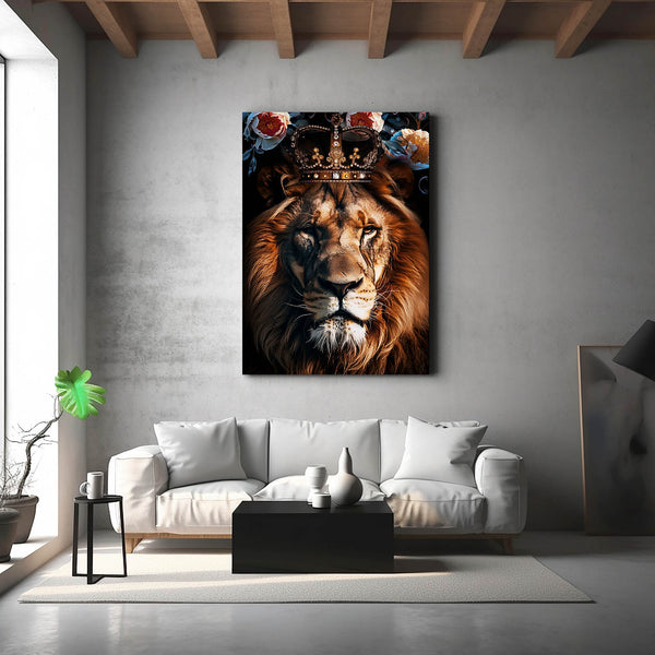 Roi Majestueux Tableau Lion | TableauDecoModerne®