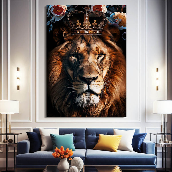 Roi Majestueux Tableau Lion | TableauDecoModerne®