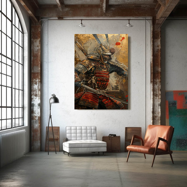 Samouraï Guerrier Tableau Japonais | TableauDecoModerne®