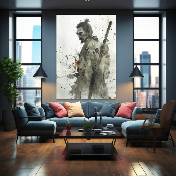 Samouraï Sombre Tableau Japonais | TableauDecoModerne®